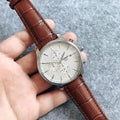 Montre Élégance Classique – Bracelet Cuir Marron
